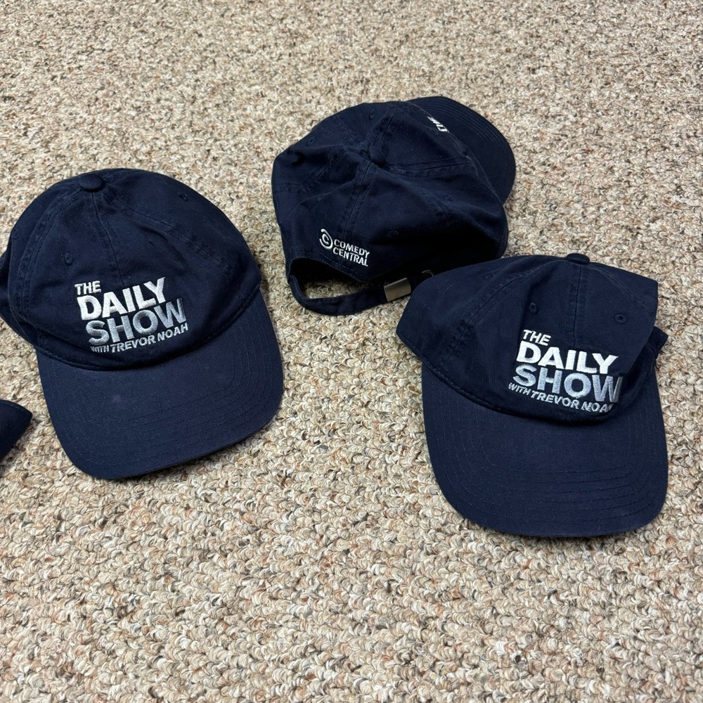 The Daily Show With Trevor Noah Blue Adjustable Baseball Hat Cap Comedy Central